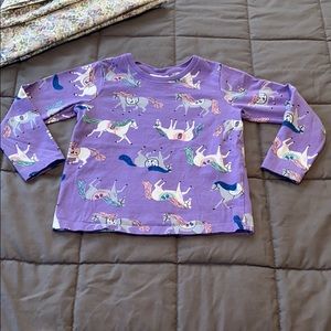 Hanna Andersson Girls Long Sleeve Tee sz 5